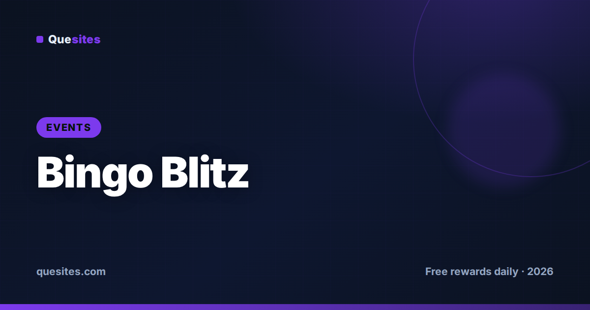 Cover for Bingo Blitz Events & Free Rewards This Week