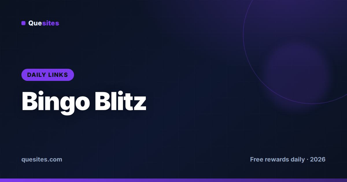 Cover for Bingo Blitz Free Credits (Today, August 12, 2026)
