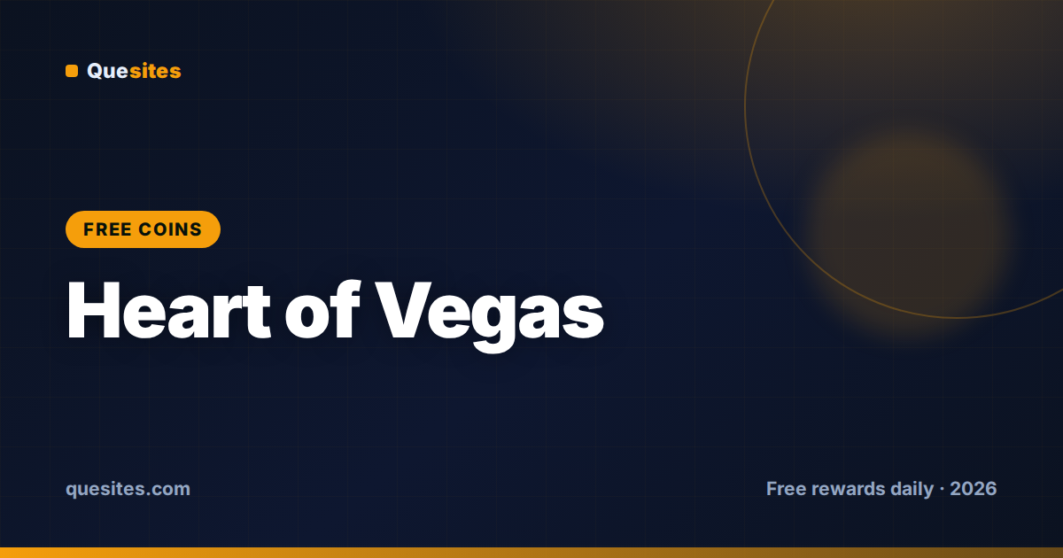 Cover for Heart of Vegas Free Coins Without Human Verification — the Truth