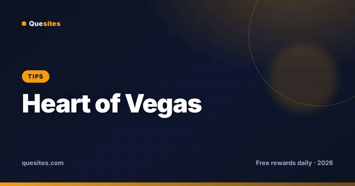Cover for Heart of Vegas Tips & Tricks: Get More Coins Faster