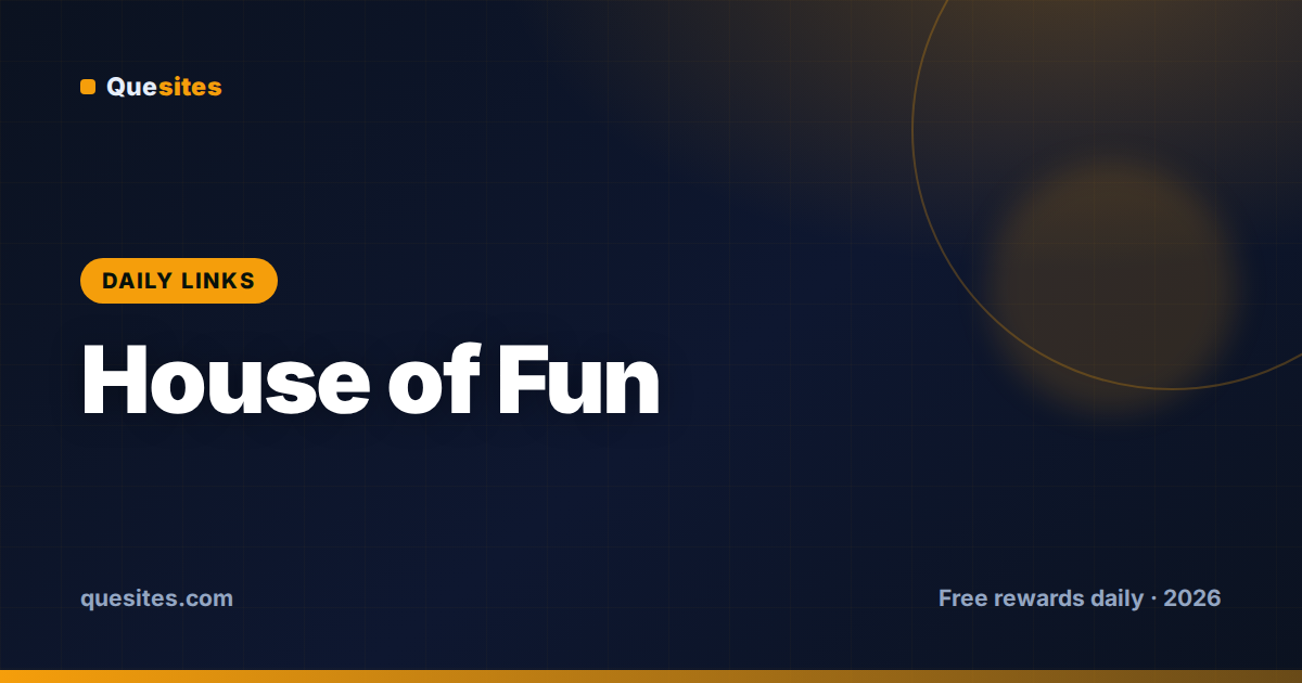 Cover for House of Fun Events & Free Rewards This Week