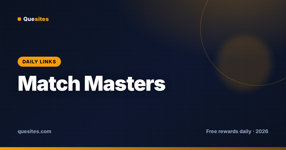 Cover for Match Masters Events & Free Rewards This Week