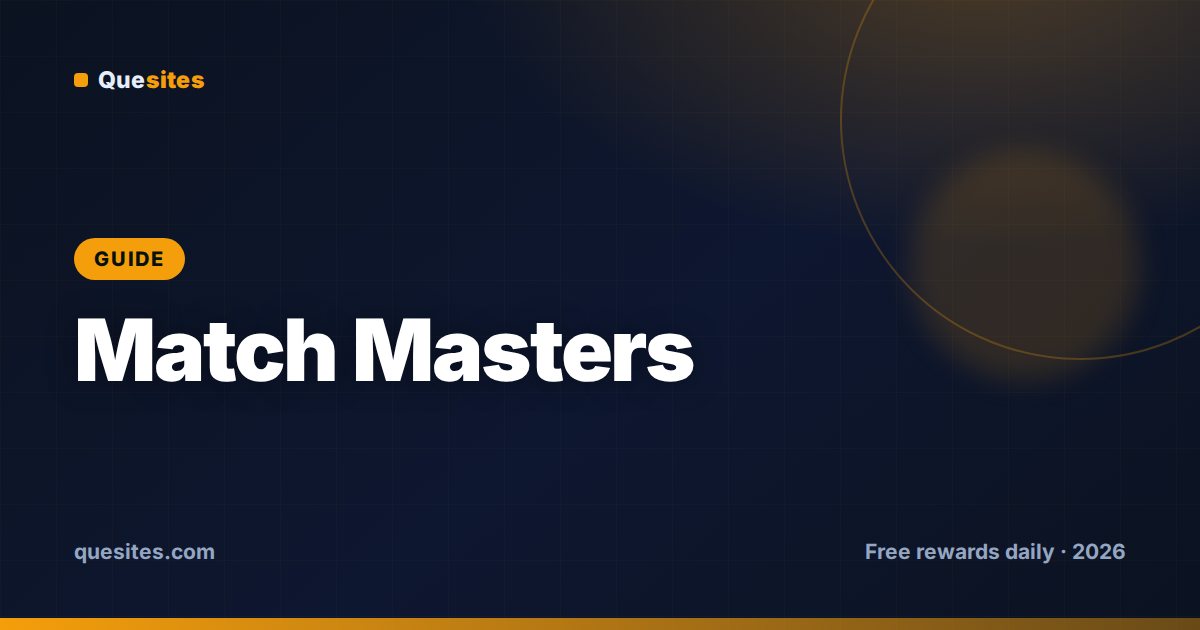 Cover for Match Masters Free Gifts Without Human Verification — the Truth