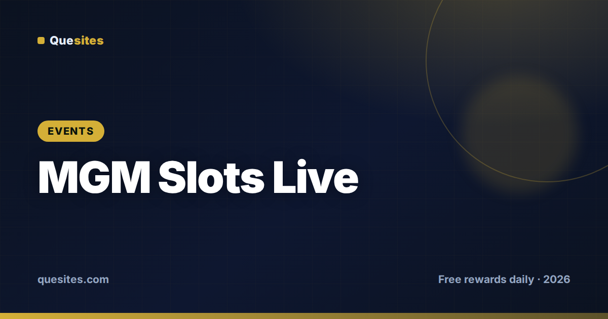 Cover for MGM Slots Live Events & Free Rewards This Week