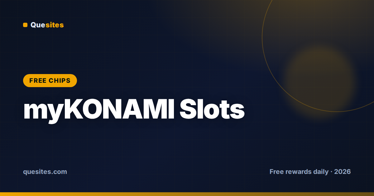 Cover for myKONAMI Slots Free Chips (Today, August 12, 2026)
