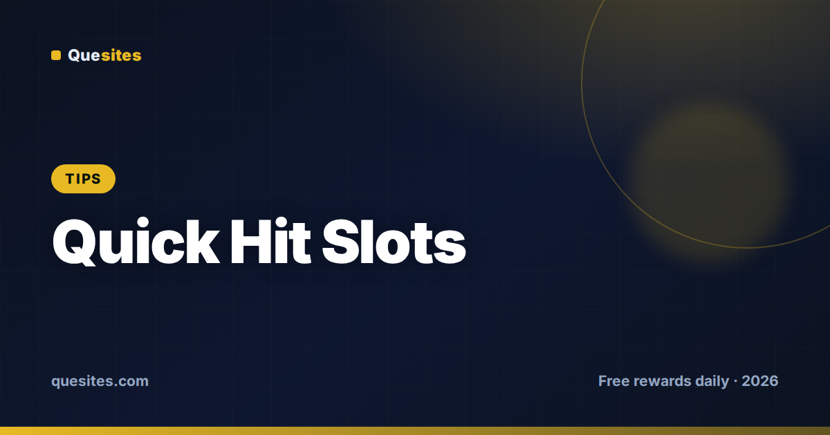 Cover for Quick Hit Slots Tips & Tricks: Get More Coins Faster